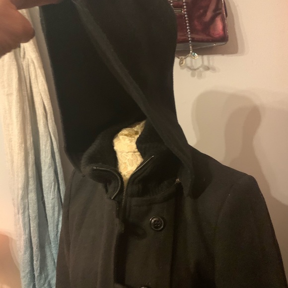 DKNY black wool coat- excellent condition - Picture 2 of 10